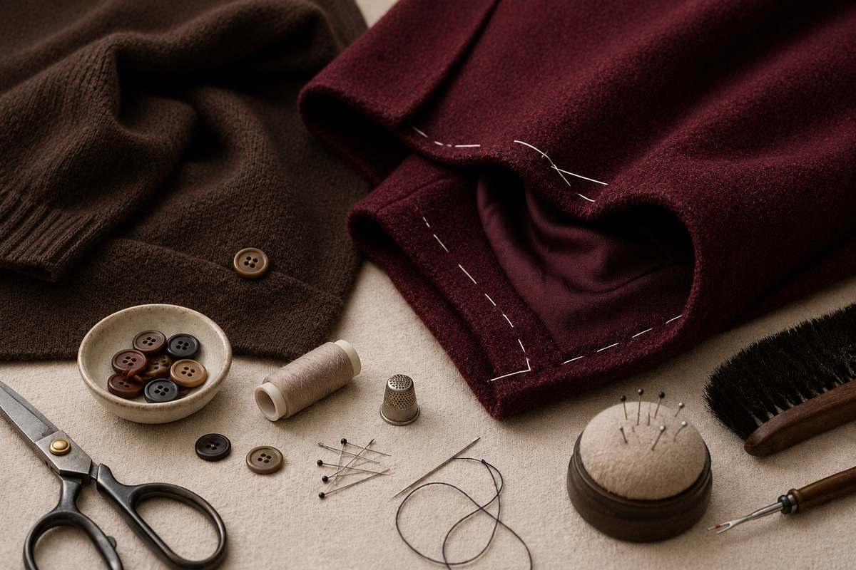 Which Clothing Repairs Can You Do Yourself?  (And When to Visit a Tailor)