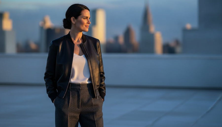 How to Style a Women's Satin Bomber Jacket