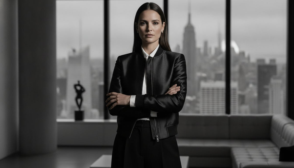 USA-Made Satin Bomber Jacket: Ethical Luxury