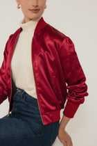 Satin Bomber Jacket image 3