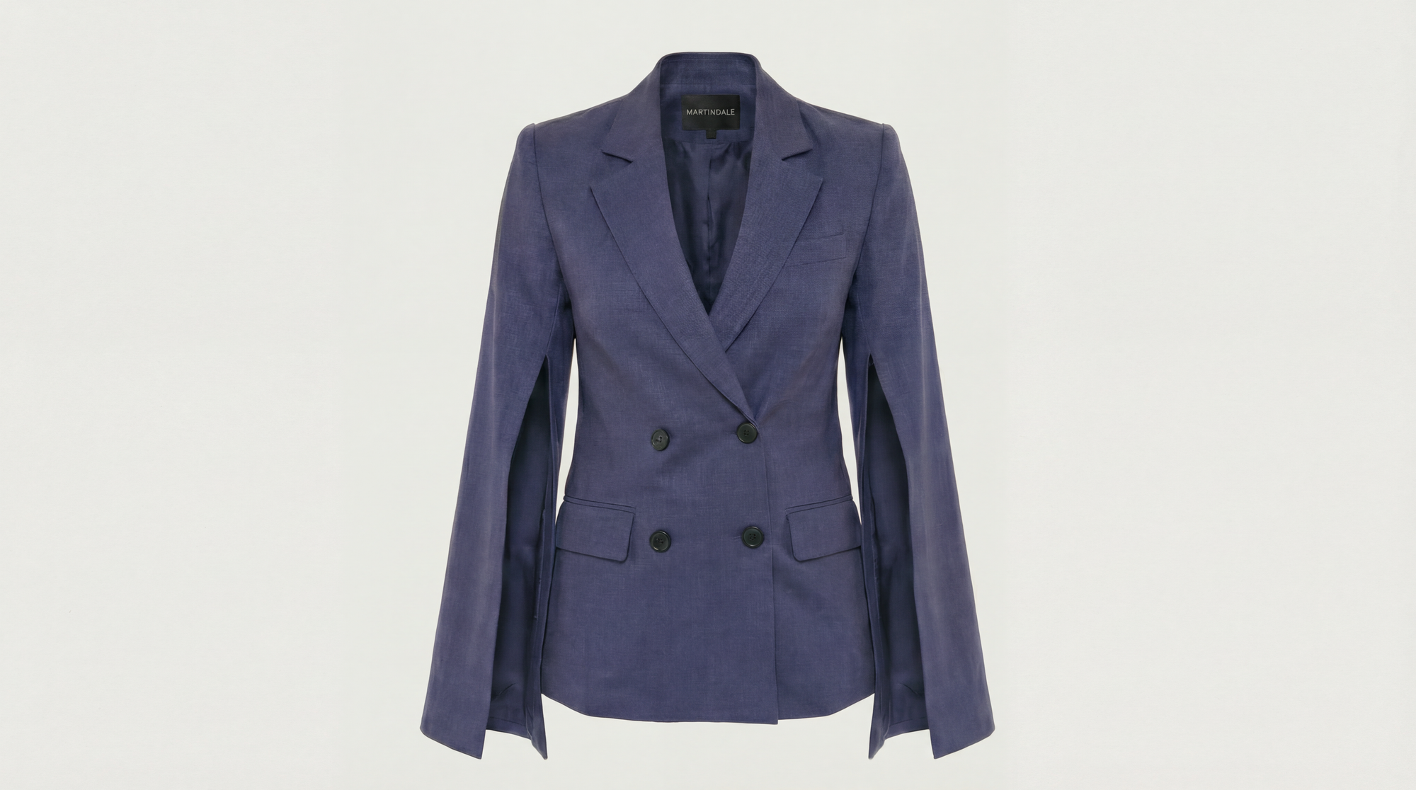 The Josephine Linen Blazer in Ink