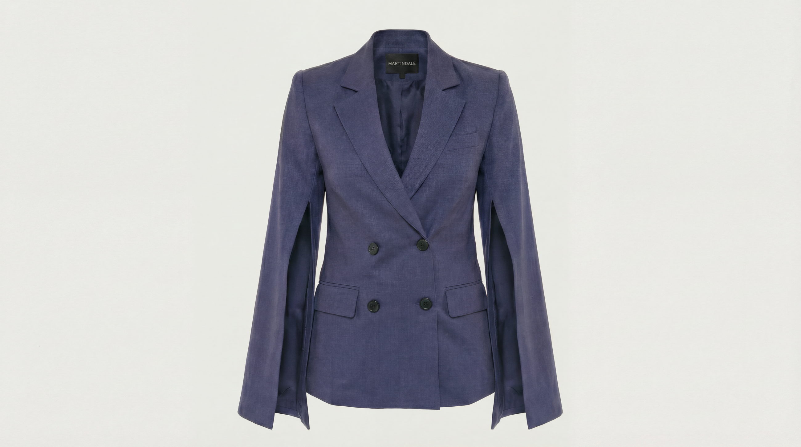 The Josephine Linen Blazer in Ink