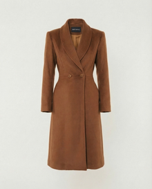 The Patrice Wool Coat in Chestnut