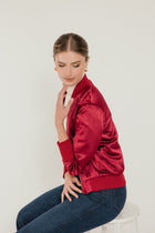 Satin Bomber Jacket image 10