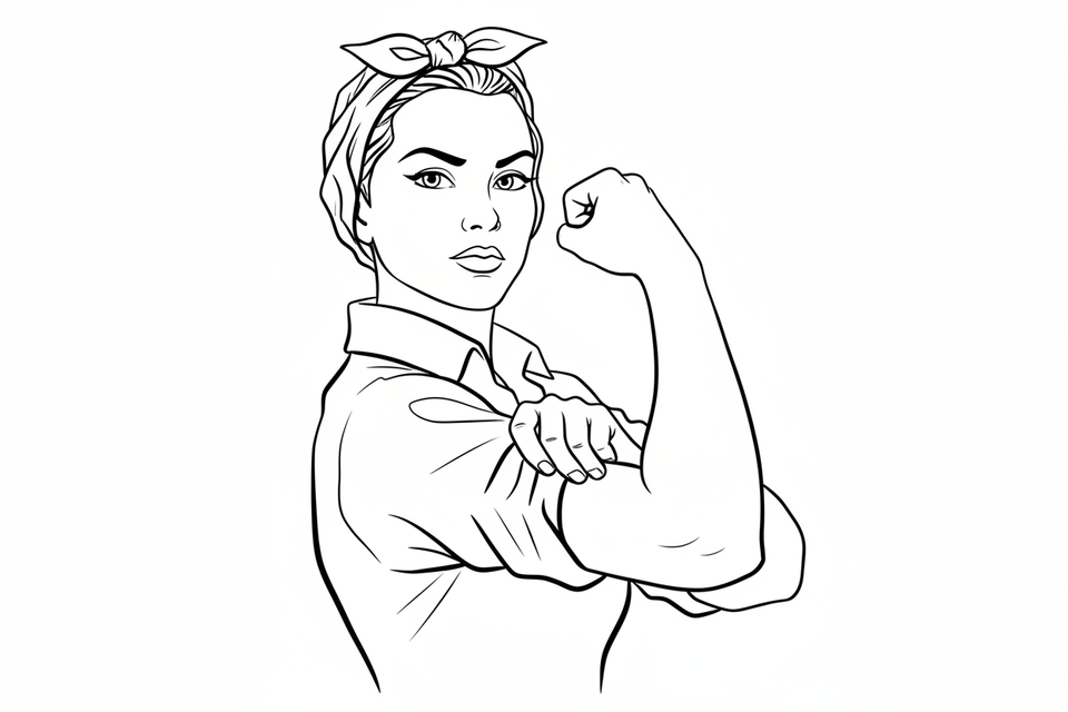 She is now missing a face.  Add back her facial features